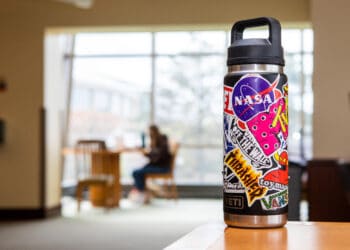Staying hydrated with trendy water bottles