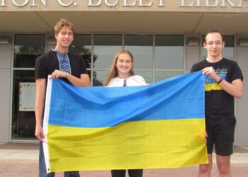 Ukrainian students settle on campus
